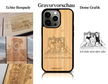 INDIVIDUELL iPhone 13 Pro Max Bambus-Kunststoff